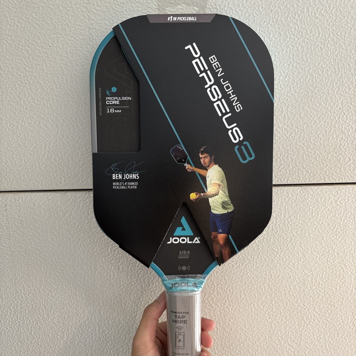 JOOLA BEN JOHNS PERSEUS 3S 16 MM PICKLEBALL PADDLE UPA-A APPROVED