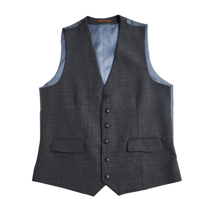 Skopes Weste grau kariert Wollmischung Smart formell Herren M 38-39''