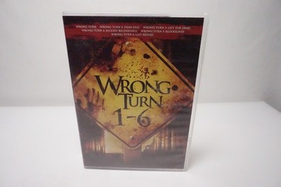 WRONG TURN 1-6  (OOP DVD SET, 2017) - ALL 6 MOVIES ON 6 DISCS - HORROR