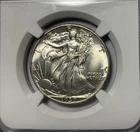 1939 Walking Liberty Half Dollar Bright White NGC MS64
