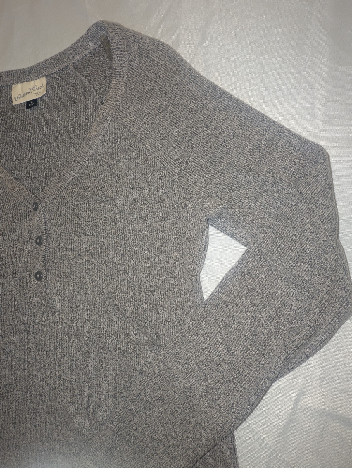 Universal Thread Henley Medium Marbled Longsleeve… - image 4