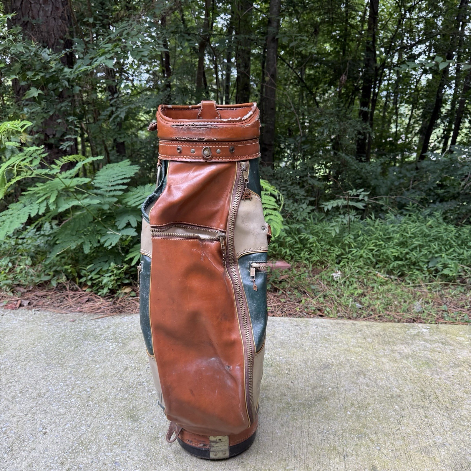 hot z golf bag vintage leather