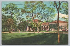 San Antonio, Texas Witte Museum, Brackenbridge Park Linen Postcard 1851