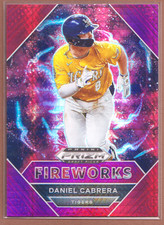 Daniel Cabrera #PDP184 2020 Panini Prizm Draft Fireworks Red/Purple Hyper -1638
