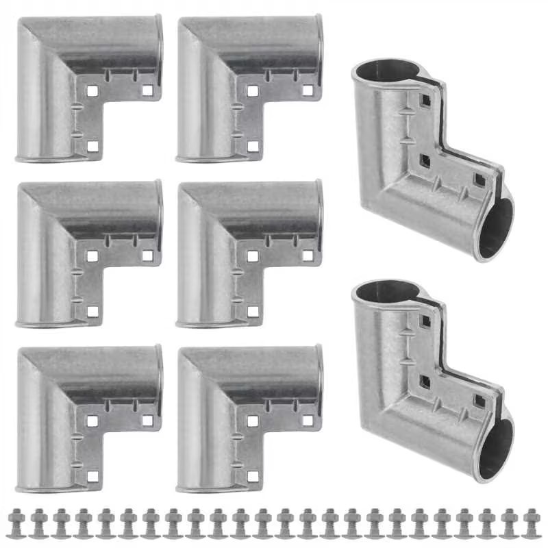 1-3/8" Aluminum Gate Corner Fence Gate Elbow 8Pcs, 90-Degree, Includes Hardware