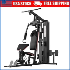Multifunctional Home Gym Equipment Full Body Workout Station with Pulley System