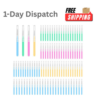 Bozenu 100PCS Interdental Brushes for Braces Multi Sizes