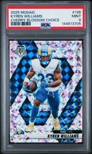 2025 PANINI MOSAIC CHERRY BLOSSOM CHOICE #136 KYREN WILLIAMS 17/20 PSA 9