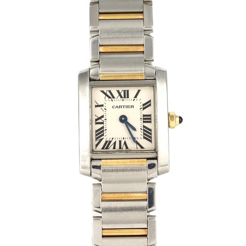 Authentic [Unserviced - Value Price] Cartier Tank Française SM Two-Tone W51...