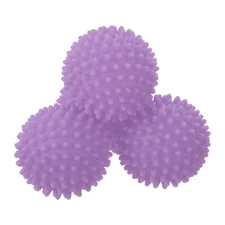 4pcs Reusable Laundry Dryer Balls for Fabric Softener Reduce Drying Time Purple