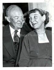 1952 Eisenhower Special Dwight Mamie Eisenhower Campaign 7X9 Vintage Photo