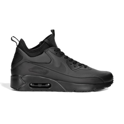 Nike Air Max 90 Ultra Mid Winter 2018 - Triple Black - Größe UK 8 (EU 42,5) US 9