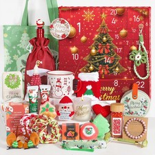 Advent Calendar 2025 ,24 Days Christmas Countdown Calendar Holiday Gift with ...