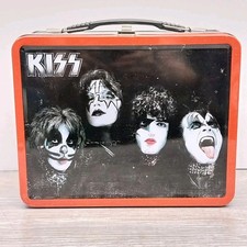 KISS Lunchbox Tin Tote 2015 Bif Bang Pow Logo Faces Rare