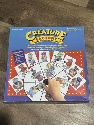 Vintage Creature Factory Board Game 1989 RARE Complete