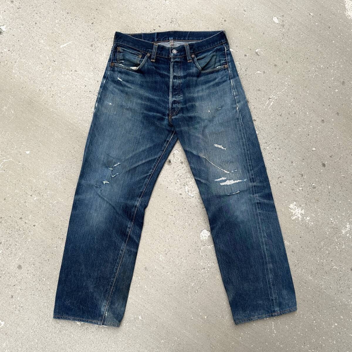 Levi's 501XX Jeans Men's W31 L28 Indigo Denim Big E Vintage 1950s