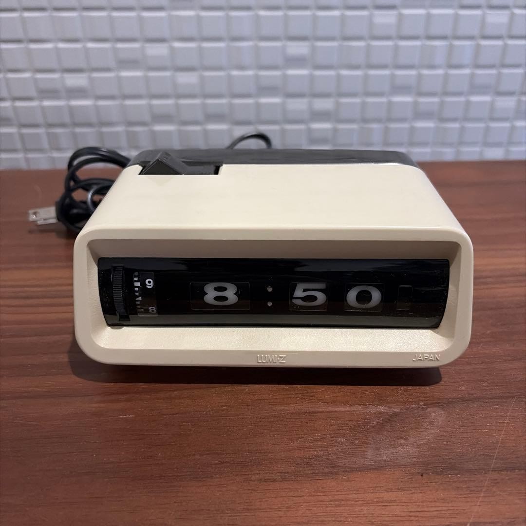 60’s〜 LUMIZ ST-20 パタパタ時計 フリップクロック 日本製 LUMIZ ST-20 Flip Clock Space Age Mid Century Tested Working Japan