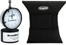 DrumDial Drum Tuner  Evans EQ Pad Bass Drum Muffler Value Bundle