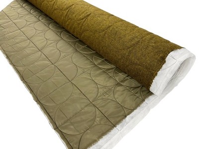 Gesteppter Woll Tweed Stoff Country doppelseitig warm Mantel Material
