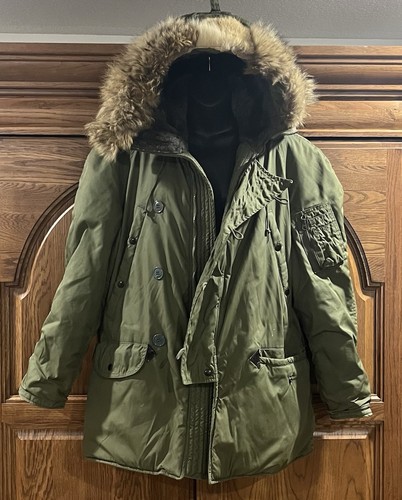 Vintage 1972 Vietnam US Air Force N-3B Parka Snorkel Jacket Small MIL-J-6279H 1