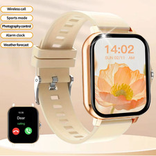 Smart Watch Bluetooth Call Smartwatch Touch Dial for Android Music Fitness Track