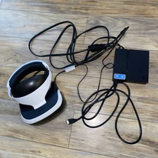 Sony PlayStation VR Headset with Processor Unit and Cables (Missing Cable)