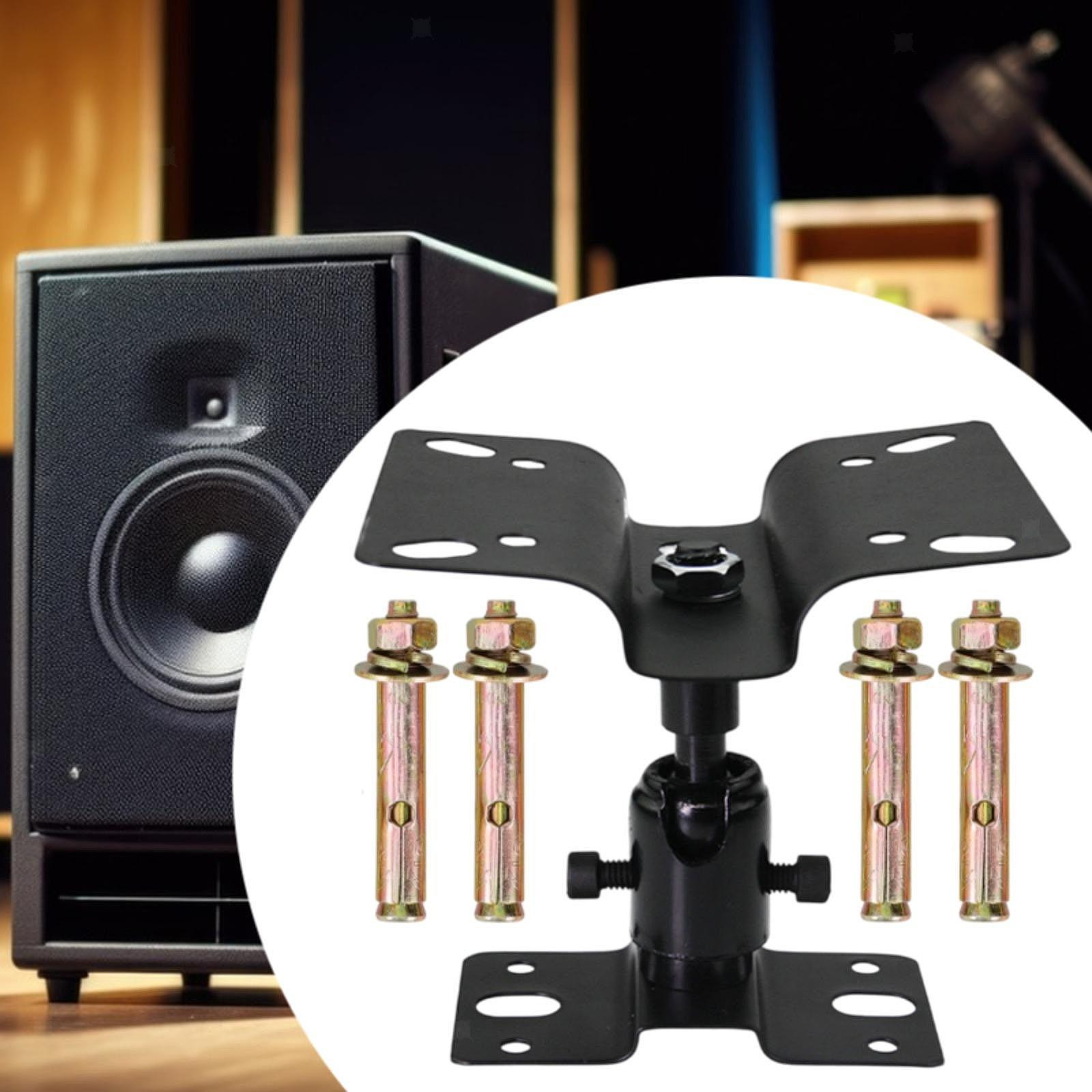 Adjustable Swivel Tilt Speaker Bracket Metal Speaker Support Heavy Duty Sound