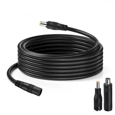 DC Power Extension Cable, 14AWG 30FT 8mm Male to Female Extension Cord Compat...