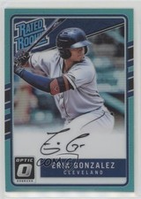 2017 Donruss Optic Rated Rookies Base Aqua Prizm 62/125 Erik Gonzalez Auto 1f1