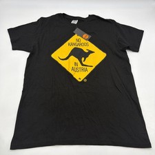 Camiseta Smile Originals Hombre L Negra Gráfica Sin Canguros En Australia Nueva Con Etiquetas. #43165