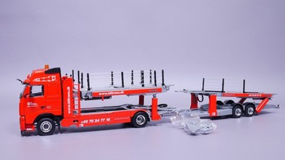 1:50 WSI 9852 Volvo FH Globe XL Autotransporter Biltrans Kässbohrer OVP #BÖ_360