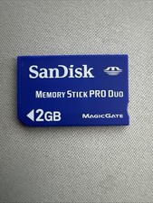 SanDisk 2GB Memory Stick PRO Duo MagicGate PSP Tested Working