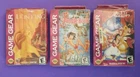 Lot of 3 SEALED Game Gear Games: Jungle Book, Aladdin, Lion King ~SAFE SHIPPING