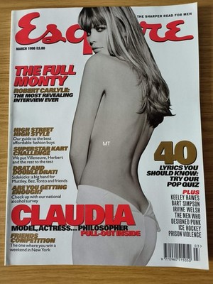 ESQUIRE Magazine March 1998 (1105) POSTER Claudia Schiffer Keeley Hawes Robert C