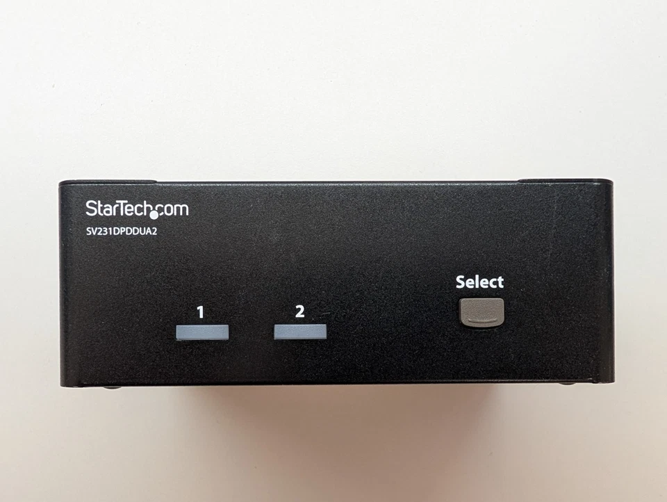 Startech SV231DPDDUA2 2 puertos DisplayPort conmutador KVM de doble monitor solo base 4K Foto 3 de 4