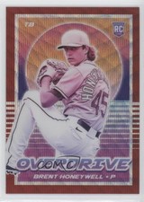2021 Panini Chronicles Overdrive Ruby Wave Prizm 145/199 Brent Honeywell #25 6ks