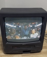 Zenith 13" CRT TV VCR Combo TVBR1304Z Retro Gaming - TV Works, VCR ISSUES -AS-IS