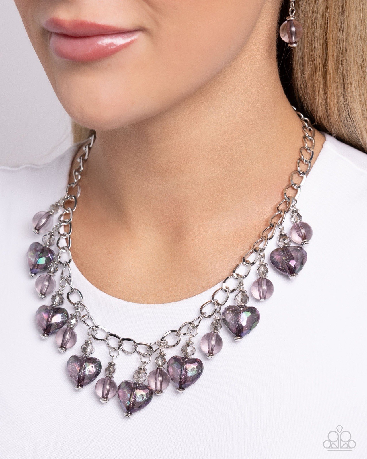 New Paparazzi Jewelry-The Best Heart Necklace-Black