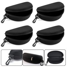 4-Pack Eye Glasses Case Box Sunglasses Protector Hard Zipper Belt Clip Portable