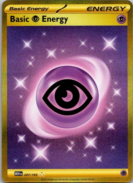 BASIC PSYCHIC ENERGY POKEMON 151 207/165 HYPER RARE LIGHTLY PLAYED