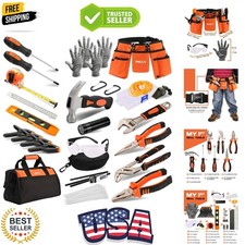 95 PCS Kids Real Tool Set, Boys Small Real Hand Tools Kit, Children Construct...