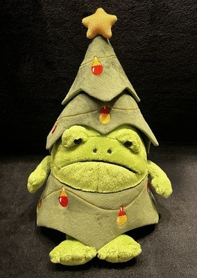 AUTHENTIC Jellycat Christmas Tree Ricky Rain Frog New With Tags NWT Retired