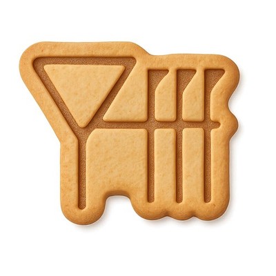Classic Cuneiform Love Cookie Cutter & Stamp, Fondant & Clay - 4x4