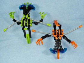 2001 Lego Bionicle Rahi 8537 NUI-RAMA Flying Technic Insects - Complete Figures