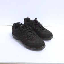 Capezio black mesh and suede leather lace up women's dance sneakers size 8.5
