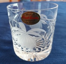 Royal Brierley Lead Crystal " Fuchsia " Tumbler 7.5cm Height