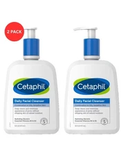 Cetaphil Daily Facial Cleanser for Sensitive Combination to Oily Skin 16 oz each