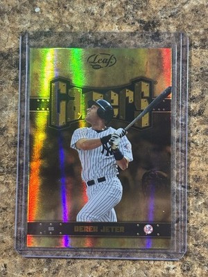 2004 Leaf Gamers Derek Jeter #G-7 Gold Quantum 69/100 SSP YANKEES RARE