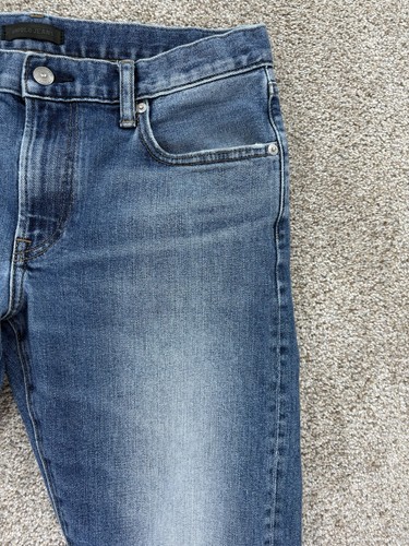 Jeans Uniqlo Linea Rossa Kaihara Selvedge Denim Uomo 34x27 Slim Dritto Vita Bassa - Foto 8 di 16