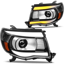 Switchback LED DRL Turn Signal For 2005-11 Toyota Tacoma Projector Headlights